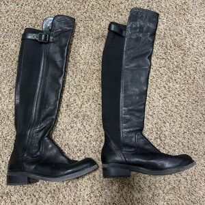 Women’s Gianni Bini size 7 over the knee leather boots black riding boots